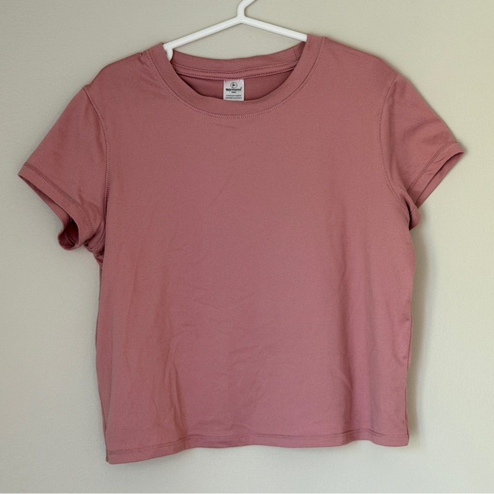 90 Degree By Reflex Mauve Short Sleeve Tee